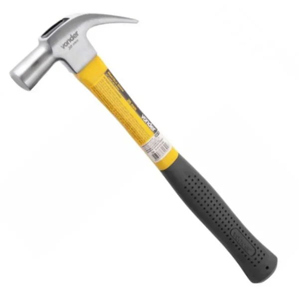 Martelo Unha 20mm com Cabo de Fibra VONDER – Resistência e Conforto em Cada Impacto! 🔨💥