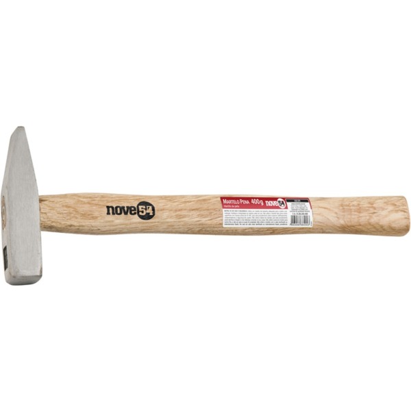 Martelo Pena 1000g Aço Forjado Cabo Madeira – NOVE54 – Força e Durabilidade para os Trabalhos Pesados! 🔨💪 - Imagem 2